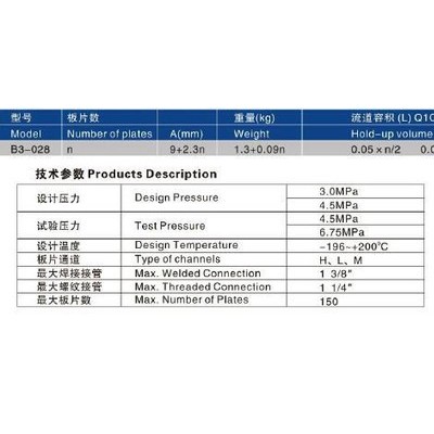 釬焊板式熱交換器 B3-028 板式熱交換器 釬焊板式換熱器 交換器 油冷卻器 蒸發(fā)器 冷凝器