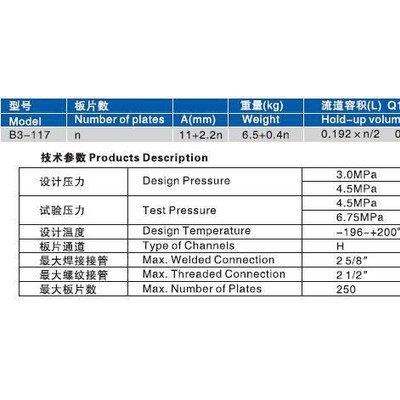 釬焊板式熱交換器 B3-117 石油化工換熱器 銅釬焊板式換熱器 水源熱泵 空調(diào)冷凝器/蒸發(fā)器 蒸發(fā)器、余熱回收、經(jīng)濟(jì)器