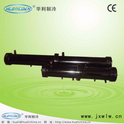 廠家供應(yīng)殼管式冷凝器 單回路 雙回路 三回路，20+20HP殼管式冷凝器