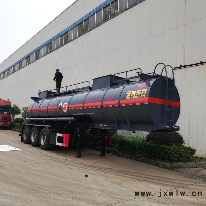 福田歐曼GTL碳鋼滾塑PE乙酸,冰醋酸半掛參數(shù)型號