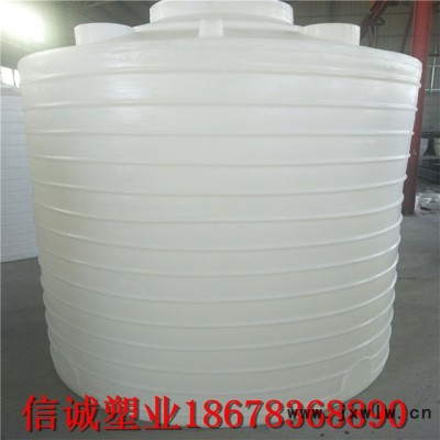生產(chǎn)銷售信誠4噸pe水桶塑料罐 滾塑4t塑膠水塔 4噸塑料罐
