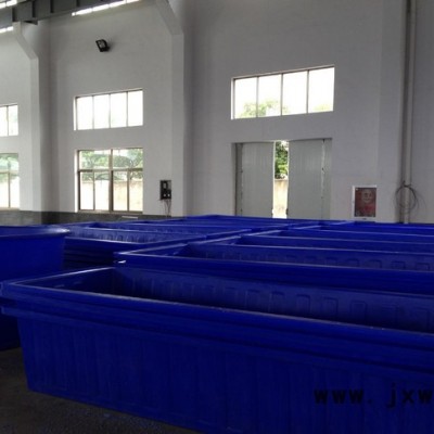 1100L塑料蓄水箱 滾塑PE水箱塑料容器 塑料方箱周轉(zhuǎn)箱