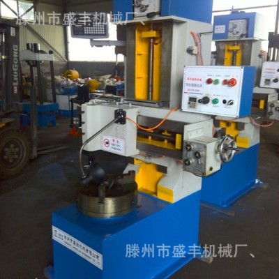 滕州盛豐硬質(zhì)合金石墨專用立式車床，帶防護(hù)立式車床廠家，K65數(shù)顯小立車，方刀桿，小刀架石墨專用立車