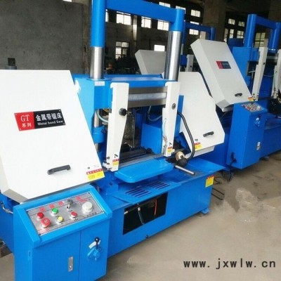 GT4250龍澤金屬帶鋸床 龍門帶鋸床 數(shù)控鋸床液壓加緊 保修三年送貨上門