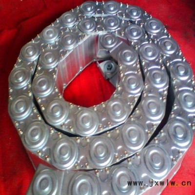 宏泰廠家定制生產(chǎn)數(shù)控機床穿電線纜TLG全封閉橋式鋼制鋼鋁拖鏈坦克鏈