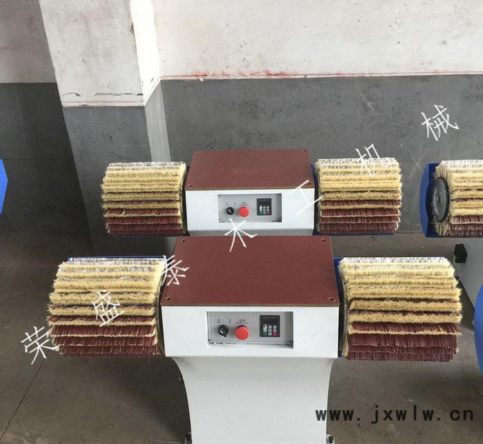 生產(chǎn) 實木家具拋光機 打磨桌椅板凳腿 拋光機  雙輥 HS-X2