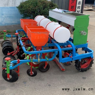 四輪帶玉米播種覆膜機(jī) 家用花生播種覆膜機(jī) 春季毛豆施肥打藥覆膜機(jī)