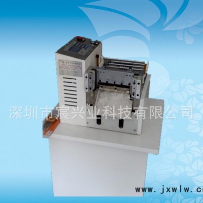 宸興業(yè)生產(chǎn)立式氣動裁斷機 電池/電感/電容PVC熱縮套管切管