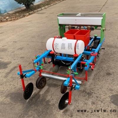 毛豆播種覆膜機(jī) 農(nóng)用花生播種覆膜機(jī) 膜上扎眼免扣苗花生播種覆膜機(jī)
