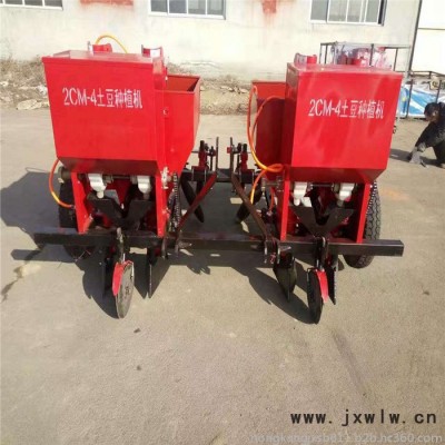 農(nóng)康2CM-4 土豆播種覆膜機手扶車帶洋芋播種機 甘肅定西馬鈴薯播種機可覆膜