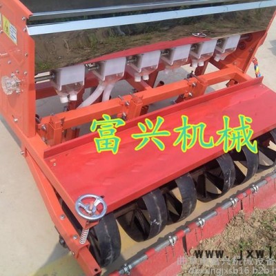 播種機 富興可調(diào)式9行播種機  小麥點播覆膜機**