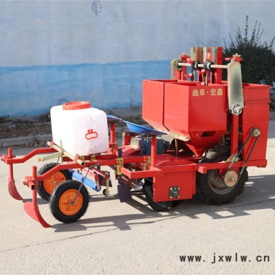 單壟雙行土豆播種機(jī) 雙行土豆播種覆膜機(jī) 馬鈴薯種植機(jī)