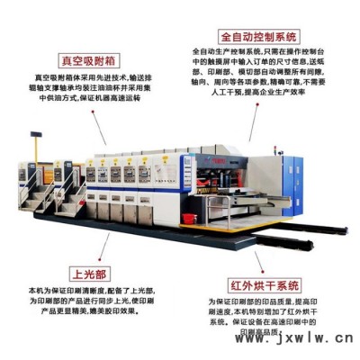 【華譽(yù)】YU-1224 供應(yīng)紙箱設(shè)備 瓦楞紙板送紙機(jī) 全程吸附高速水墨印刷烘干開槽模切機(jī) 全自動(dòng)紙箱包裝機(jī)械