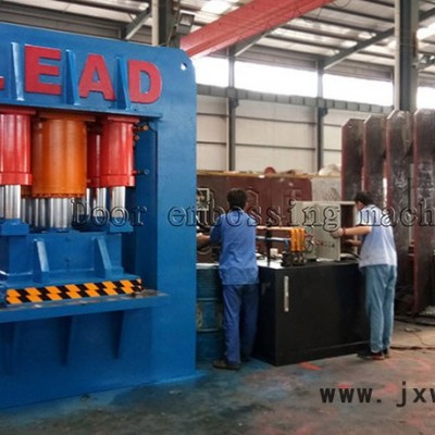 LEAD 防盜門液壓機 不銹鋼板壓花壓紋機