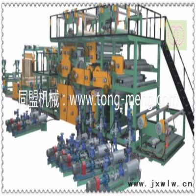 供應(yīng)東莞【復(fù)合機(jī) 涂布機(jī) 皮革處理機(jī) 抽條機(jī)】同盟 TM-078 燈箱布貼合機(jī)