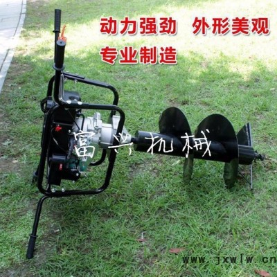 小型輕便挖坑機 汽油打孔機  高效打孔機   水泥桿打孔機