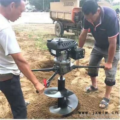 四輪挖坑機輕便植樹打孔機打眼機植樹挖坑機園林栽樹打孔機葡萄架埋樁挖坑機