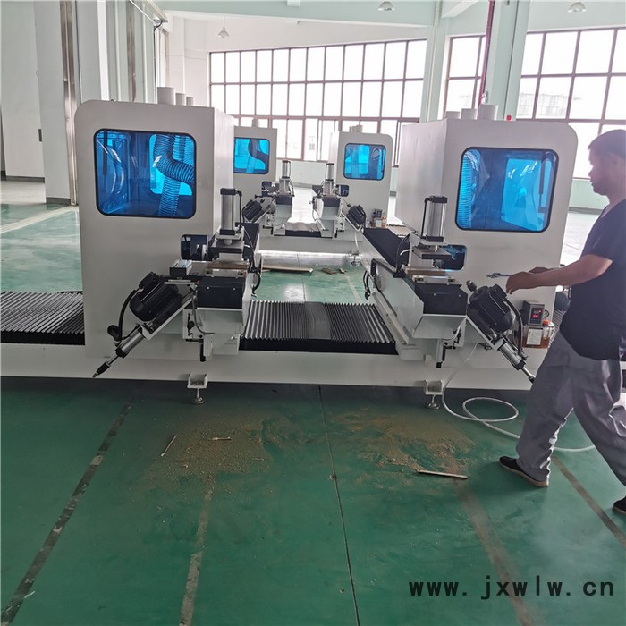 全自動(dòng)雙端鋸 門(mén)套鋸打孔機(jī) 門(mén)套加工設(shè)備 木門(mén)加工設(shè)備