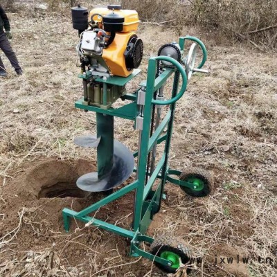 佳鑫便攜式冰上打孔機(jī) 植樹挖坑機(jī) 靈活打孔地鉆機(jī) 手推柴油50直徑打洞機(jī)廠家