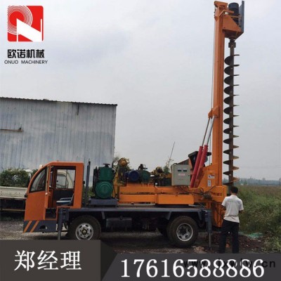 新款輪式地基打樁機(jī) 房屋地基打孔機(jī) 四驅(qū)地基打樁機(jī)