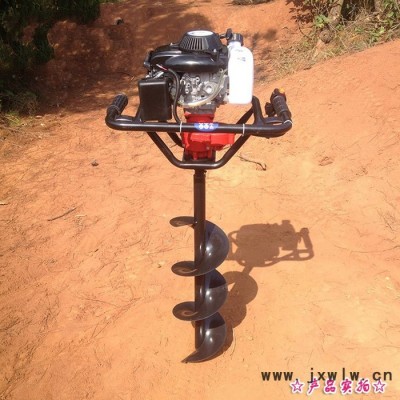 手提式挖坑機(jī) 單人操作二沖程打孔機(jī) 山地丘陵鉆眼機(jī)