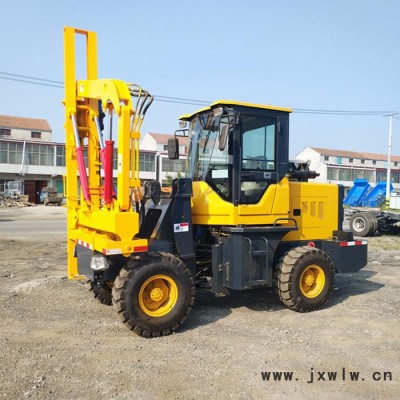護(hù)欄液壓打樁機(jī) 水泥路面打孔機(jī) 裝載式護(hù)欄打樁機(jī)廠家