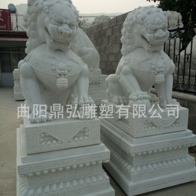 石雕獅子 天安門獅子 晚霞紅石獅子 漢白玉石獅子雕刻 曲陽石雕