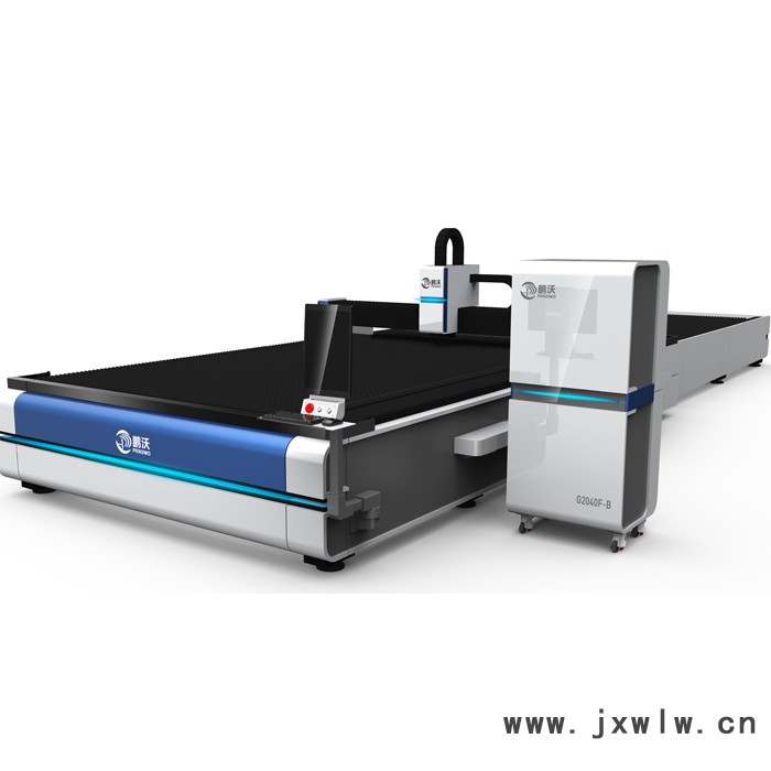 山東鵬沃PW-G2040F-B-2000W光纖激光切割機 等離子數(shù)控切割機 工作效率更高
