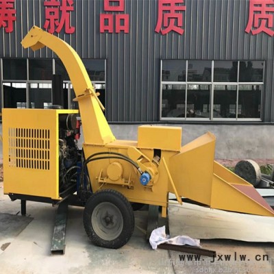 干濕都可打 中藥材竹子削片粉碎機(jī) 4105發(fā)動(dòng)機(jī)帶圓木切片機(jī)