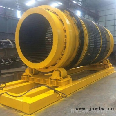 昆明無軸式滾筒篩分機(jī)可以使用動力電 柴油發(fā)動機(jī)驅(qū)動 多功能圓筒篩砂機(jī)金馬機(jī)械