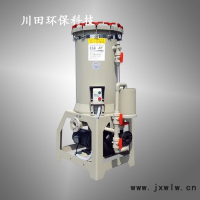 30噸電鍍過濾機,三川宏電鍍過濾設(shè)備CB2024KDN5052長頸自吸泵驅(qū)動抗腐蝕耐酸堿30噸電鍍過濾機