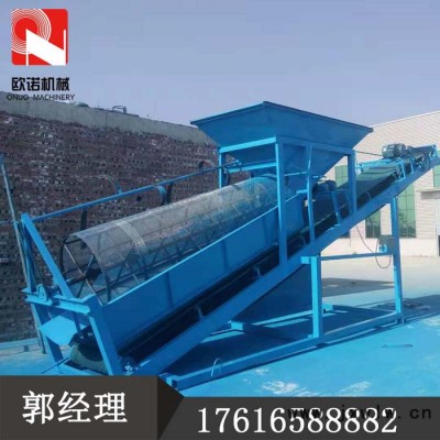 大型沙場專用振動滾筒篩沙機 全自動沙石分離設(shè)備50型篩沙機