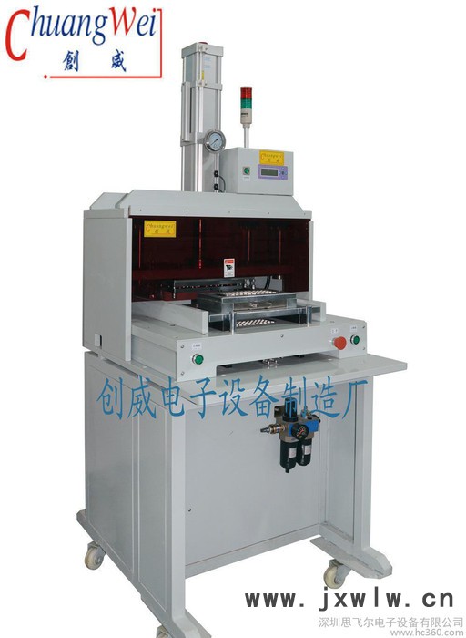 創(chuàng)威郵票口沖壓分離設(shè)備，F(xiàn)PC，pcb連接點(diǎn)沖切，沖裁分板機(jī)