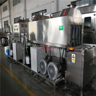 汽車配件周轉(zhuǎn)箱重油污清洗機(jī)塑料托盤通過式噴淋除油清洗烘干線 帶式干燥設(shè)備