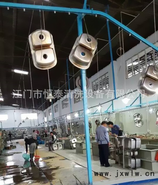 【恒泰】懸掛式不銹鋼水壺水槽除油清洗機高壓鍋體鍋蓋超聲波清洗烘干線 帶式干燥設(shè)備