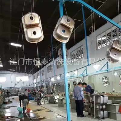 【恒泰】懸掛式不銹鋼水壺水槽除油清洗機高壓鍋體鍋蓋超聲波清洗烘干線 帶式干燥設(shè)備