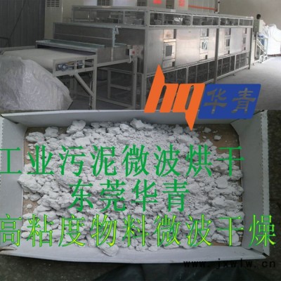 30千瓦 隧道式微波干燥設備 工業(yè)污泥廢渣微波干燥處理 高粘度物料適用