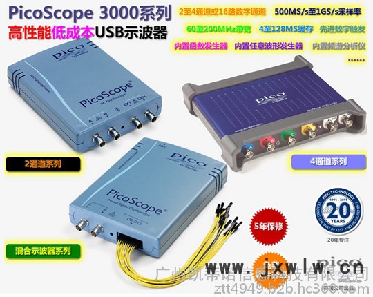 PicoScopePicoScope3000 工業(yè)示波器