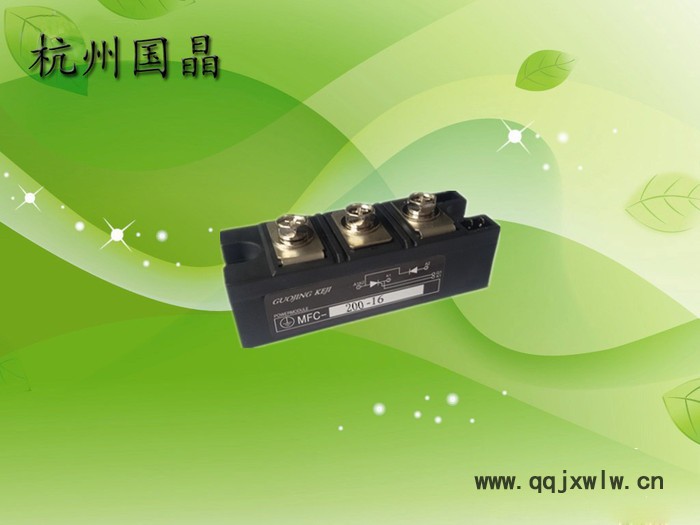 供應(yīng)杭州國晶MFC200A可控硅整流管混合模塊適用于電焊機(jī)、變頻器、交直流電機(jī)控制、各種整流電源、工業(yè)加熱控制