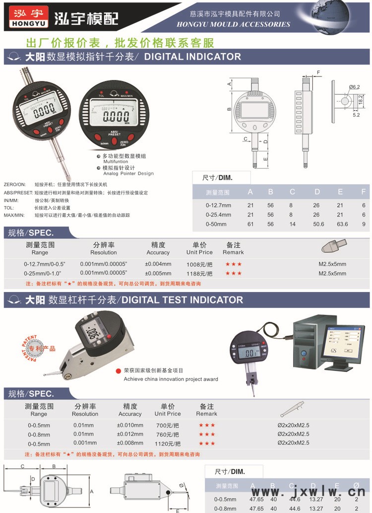數(shù)顯千分表