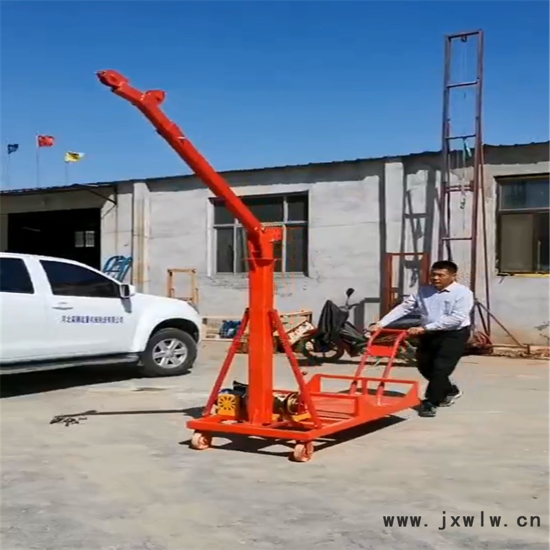 液壓小吊機汽車發(fā)動機吊架 購買卓泰大型自制超小型簡易起重機 動力強勁