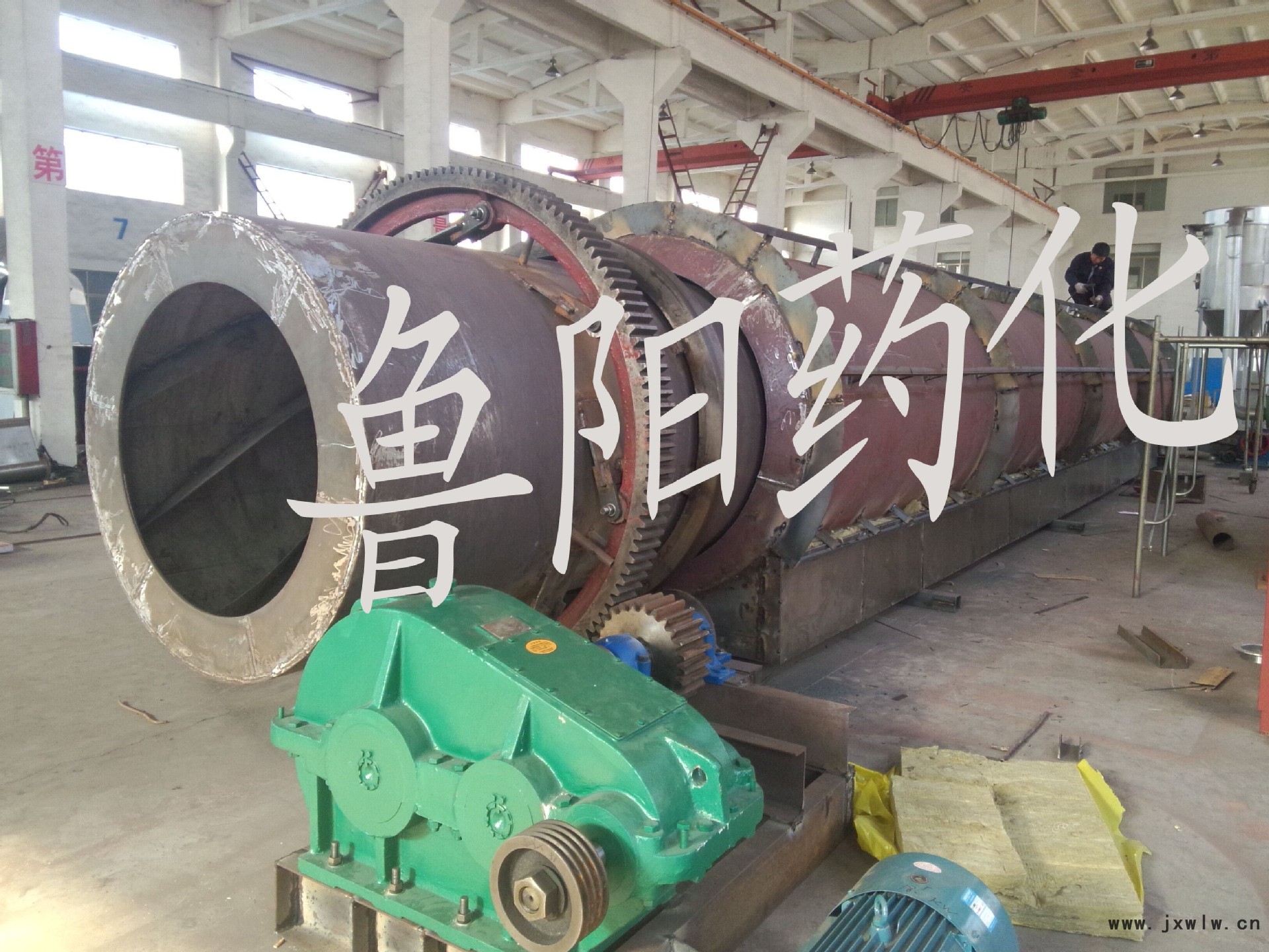 回轉(zhuǎn)滾筒干燥機(jī)制作現(xiàn)場(chǎng)
