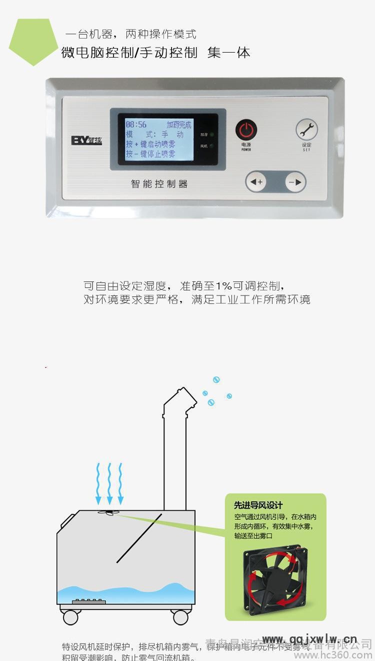 浙江省杭州市超聲波加濕器工業(yè)用 全自動控制空氣加濕機現(xiàn)貨供應(yīng)規(guī)格齊全